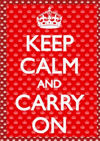 Keep Calm And Carry On GIF