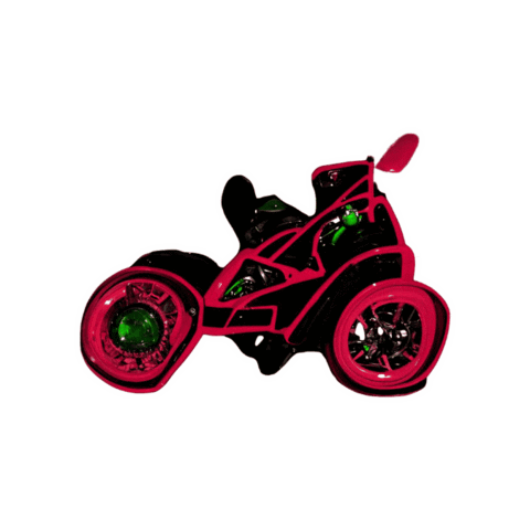 Red Bike Motorcycle Sticker by A Reason To Feel