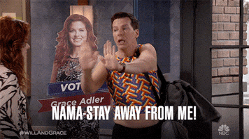 Episode 1 Namaste GIF by Will & Grace