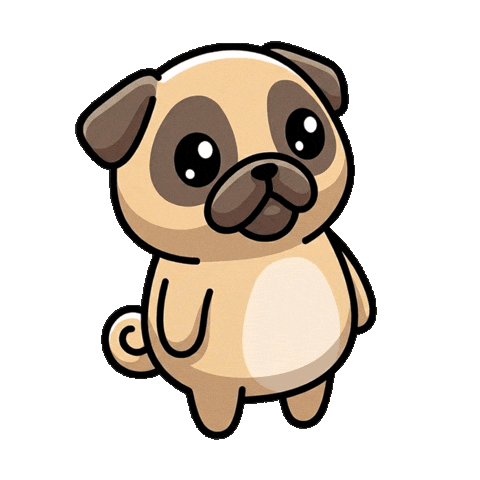 Walking Away Lol Sticker by Pugs