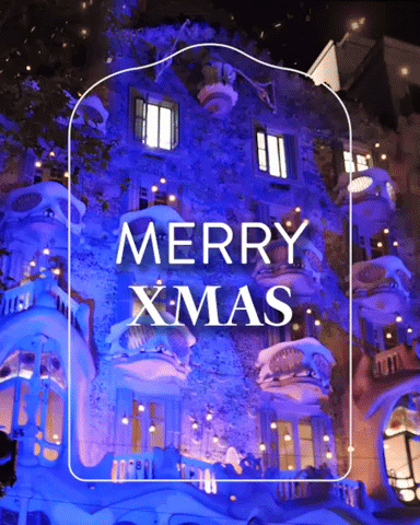 Happy Merry Christmas GIF by Casa Batlló