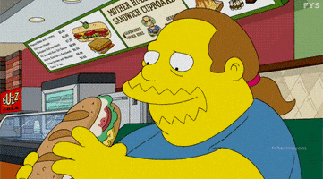 The Simpsons Eating GIF