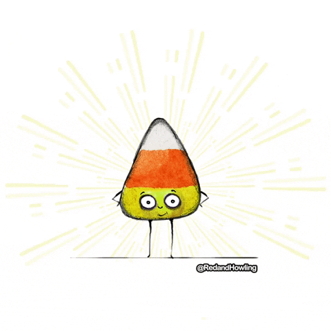 Candy Corn Halloween GIF by Red and Howling