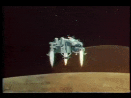 vintage landing GIF by NASA