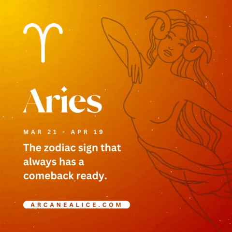 ArcaneAlice astrology zodiac ram horoscope GIF