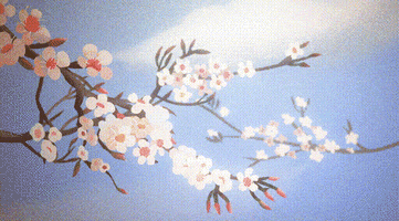 plum blossoms animation GIF by Alice Suret-Canale
