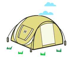 Vacation Camping Sticker by 롯데하이마트