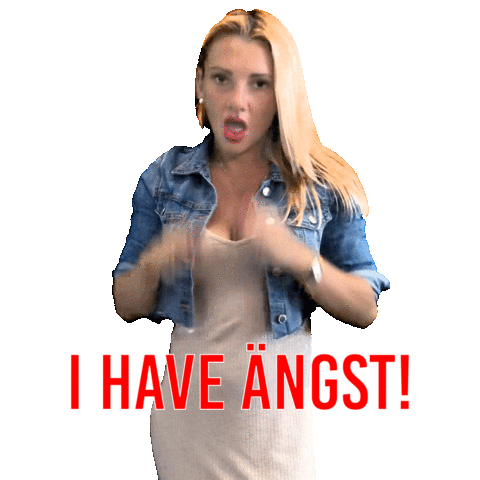 Scared Evelyn Sticker by Starwatch Entertainment GmbH