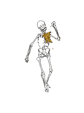 Crystal Bones Sticker