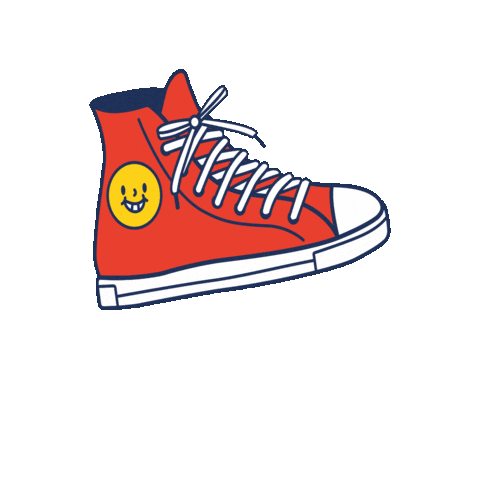 Red Shoe Running Sticker by babauba