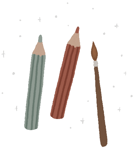 Create Art Supplies Sticker