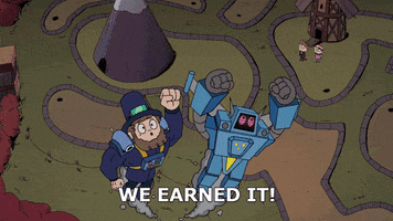 we did it GIF by Cartoon Hangover