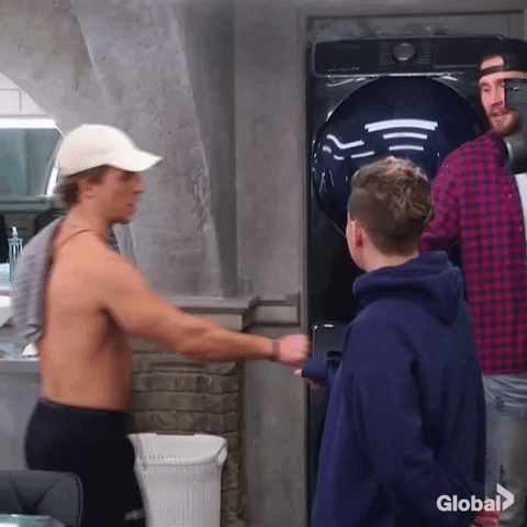 big brother fist bump GIF by Global TV