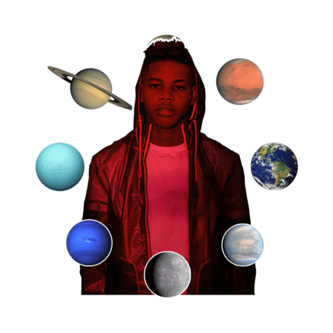 The Voice Space Sticker by Donel