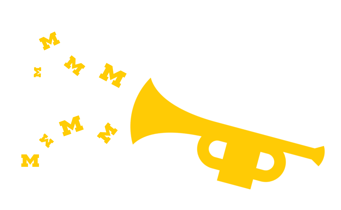 Sound Horn Sticker by University of Michigan for iOS & Android GIPHY