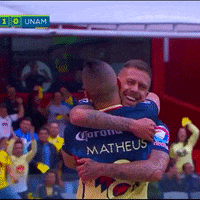 goal hugs GIF by Club América