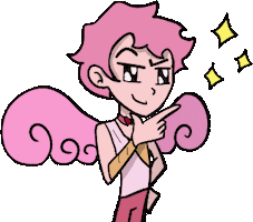 Pink Angel Sticker
