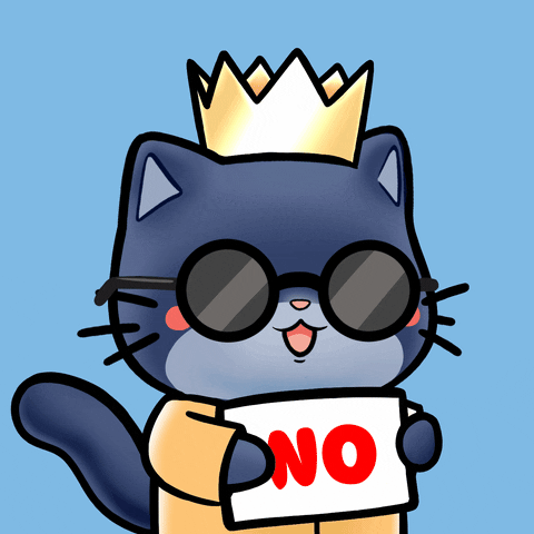 Cat No GIF by Mochimons