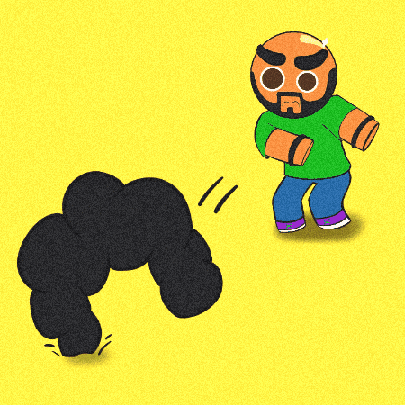 Angry Hair GIF