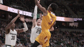 Shot Block GIF by Michigan State Men's Basketball
