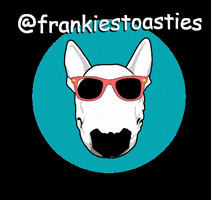 Bull Terrier love GIF by Frankie's Toasties