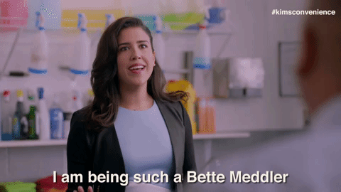 Meddling Bette Middler GIF by Kim's Convenience - Find & Share on GIPHY