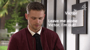 Text Delete GIF by Hollyoaks