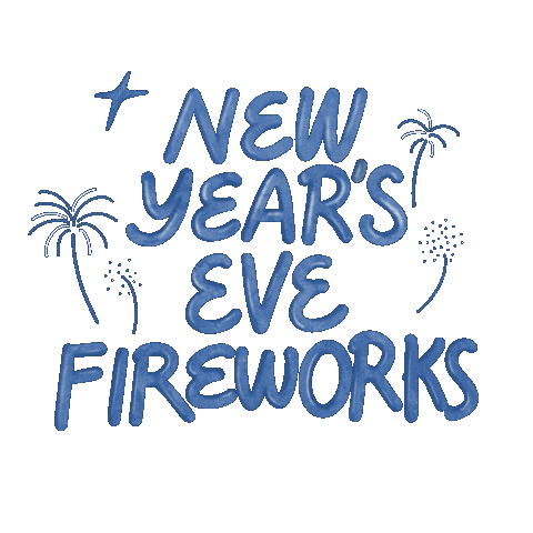 New Year Fireworks Sticker