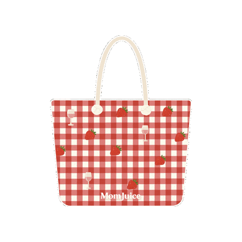 Strawberry Weekender Bag Sticker by Mom Juice