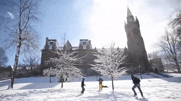 Snow Winter GIF by Lehigh University
