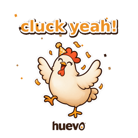 Excited Celebration Sticker by huevo