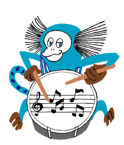 Samba Macaco Sticker by Bloco Quer Swingar Vem Pra Cá