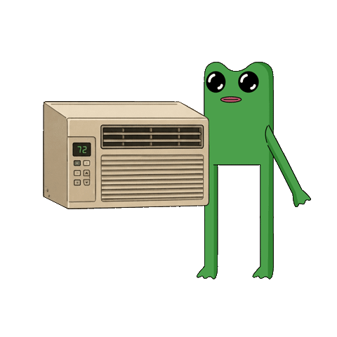 Chill Out Frog Sticker by fwogs