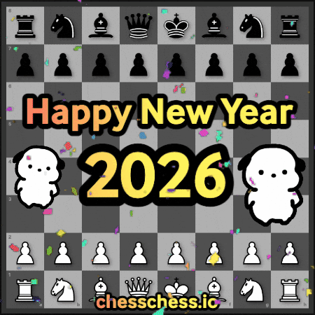 Happy New Year Chess GIF by chesschess.io