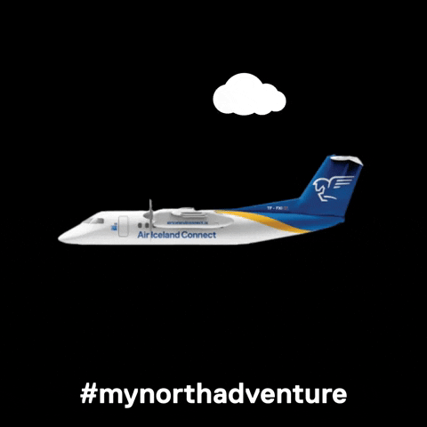 travel mynorthadventure GIF by Air Iceland Connect
