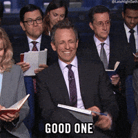 seth meyers good job GIF by Late Night with Seth Meyers