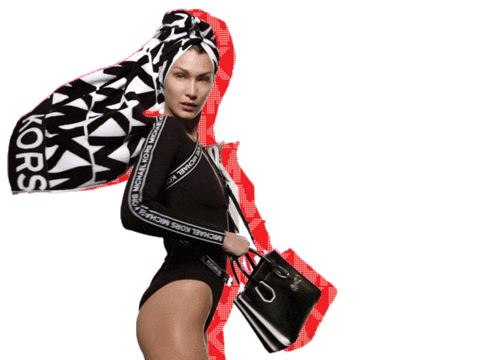 Bella Hadid Fashion Sticker by Michael Kors for iOS & Android | GIPHY