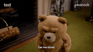 Bear Think GIF by Peacock