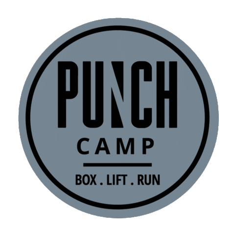 Boxing Punch Camp Sticker by PUNCHUAE