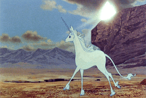 the last unicorn sigh GIF by Maudit