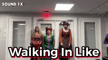 Walking In Like Hocus Pocus GIF by Sound FX