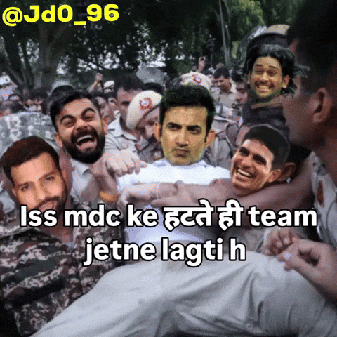 Virat Kohli Gambhir GIF