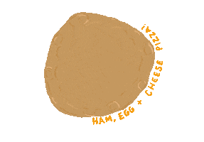 Brunch Pizza Sticker by Side Eye Pie ATX