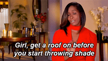 real housewives throwing shade GIF