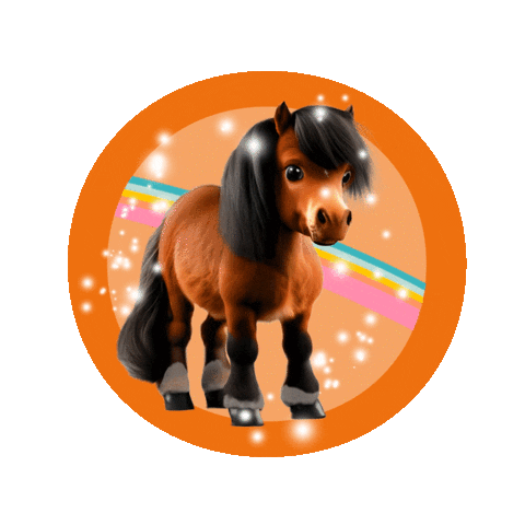 Rainbow Horse Sticker by Ohlala sellerie
