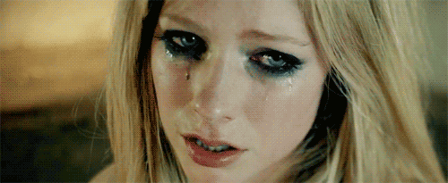 Image result for avril lavigne cry gif