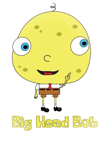 Spongebob Bighead GIF by BigHeadBob.com