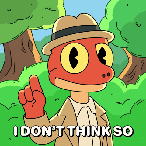 I Dont Think So No Way GIF by Franky The Frog