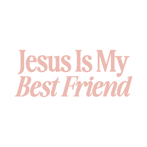 Best Friend Jesus Sticker by Elevated Faith