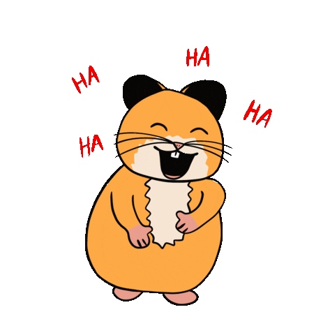 Ha Ha Ha Hamster Sticker